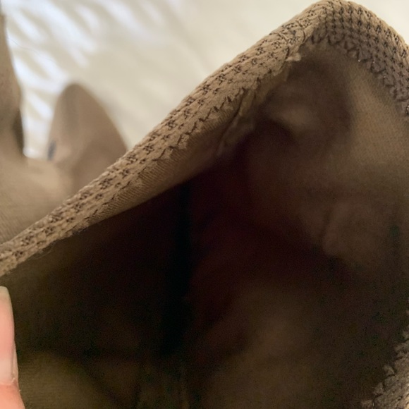 Qupid Parma Khaki stretch high heel boots size 9 - Picture 15 of 15